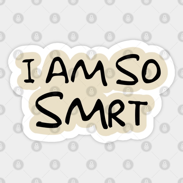 S-M-R-T Sticker by bakru84